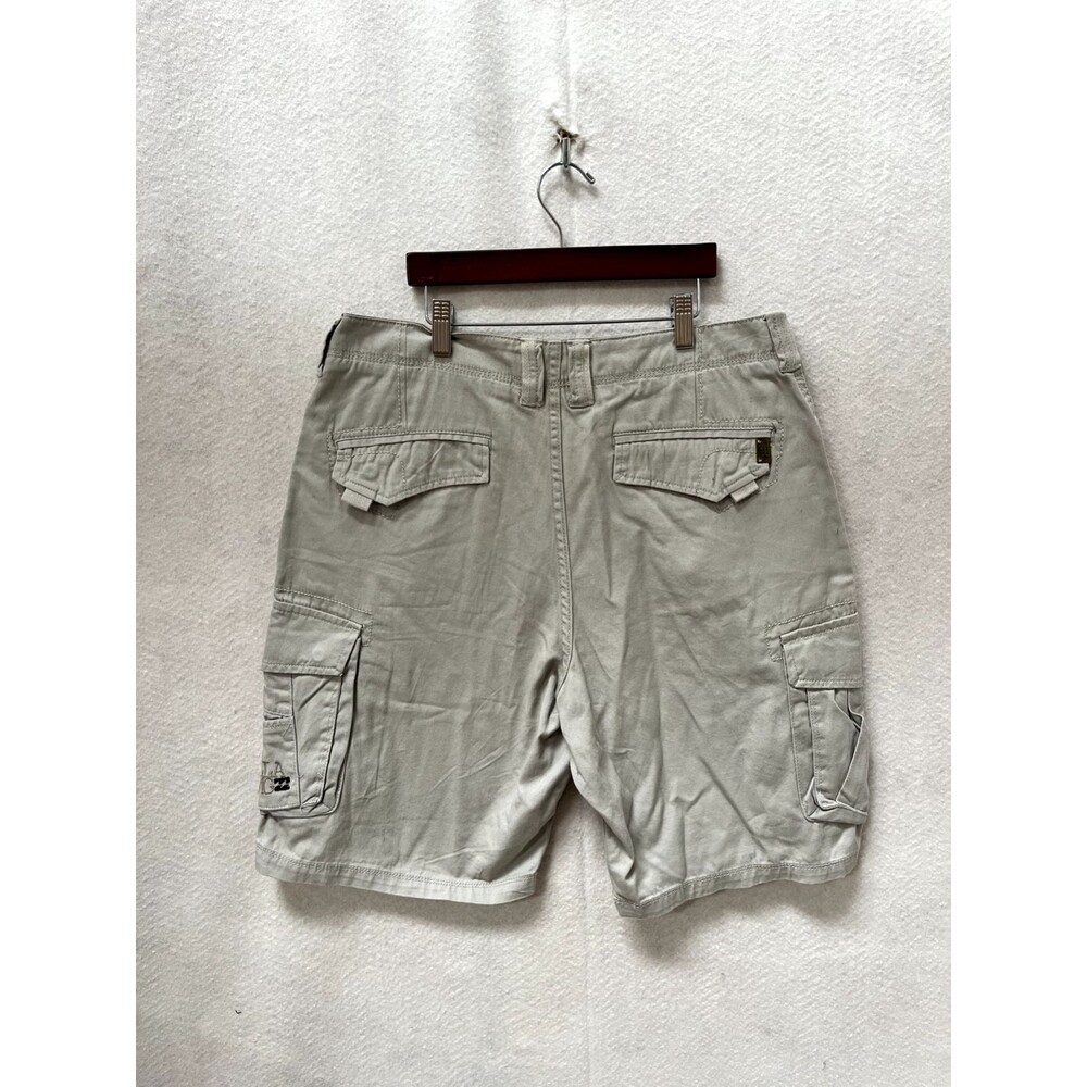 Men’s Billabong Tan Khaki Chino Cargo Pocket Shorts, SIZE 34 Baggy Surf Board - Picture 4 of 10
